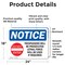 Signmission Trespassers Will Be Prosecuted Sign, Vinyl Decal, 24in W x 18in L, 2PK OS-2PACK-NS-D-1824-L-18729 - alternate 6